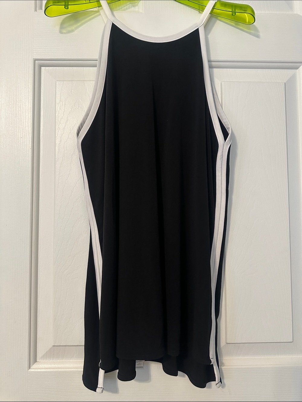 Cynthia Rowley Black Tank Top with White Trim